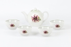 Чайный сервиз Мануфактуры Гарднеръ в Вербилках Розовая лилия  на 6 персон (7 предметов)