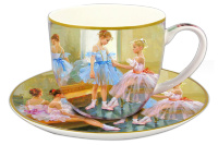 Чайная пара Carmani Балерины у зеркала 250мл