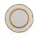Набор тарелок Bavarian Porcelain Лента золотая матовая 2 19см 6шт