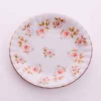 Набор тарелок Bavarian Porcelain Цветы Рельеф золото 17см 6шт