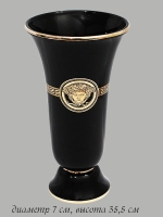 Ваза для цветов Lenardi Версаче 35,5 см (черный)