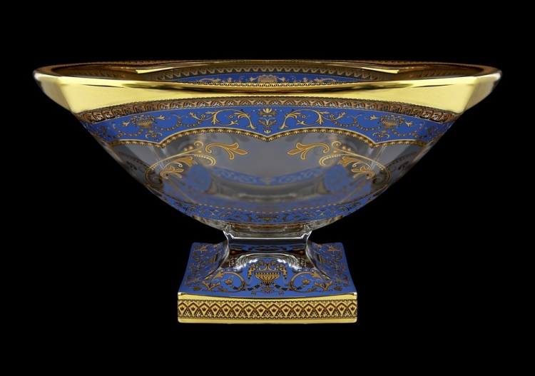 Ваза для фруктов Astra Gold Магма Империя 34см (синяя)