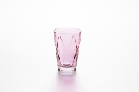 Набор стаканов Soga Glass Джой клетка 360мл 4шт (розовый)