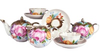 Чайный сервиз Дулево Тюльпан Бал цветов на 6 персон (15 предметов)