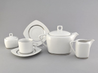 Чайный сервиз с квадратными тарелками Leander на 6 персон (15 предметов) 56182