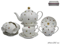 Чайный сервиз Lenardi Полевые цветы на 6 персон (16 предметов) 105-053
