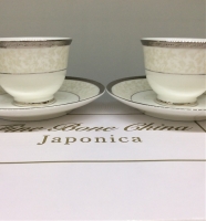 Набор кофейных пар из костяного фарфора Japonica Фреска на 2 персоны (4 предмета) EMPL-7120-9