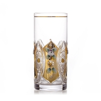 Набор стаканов Acrystal Хрусталь с золотом 380мл 6шт