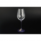 Набор фужеров для вина Bohemia Crystal Фиолетовая ножка 250мл 6шт