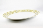 Блюдо Bavarian Porcelain Александрия Голд/белый 33см овальное