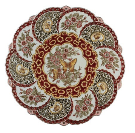 Декоративная настенная тарелка Zsolnay 39,5см Zh-4246/6863