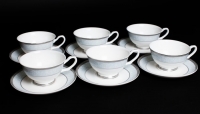 Набор чайных пар Rulanda Узор на 6 персон (12 предметов)