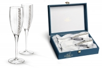 Набор бокалов на длинной ножке для шампанского Gamma Регина Сваровски 2 шт