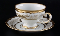 Набор для чая Weimar Porzellan Симфония золотая 427 чашка 210мл+блюдце на 6 персон 12 предметов 53787
