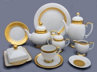 Чайный сервиз Weimar Porzellan - Пассион белый 252 на 12 персон (55 предметов) 53588