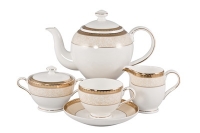 Чайный сервиз Royal Bonе China Палатин голд на 6 персон (17 предметов)