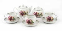 Чайный сервиз Мануфактуры Гарднеръ в Вербилках  Розовая Лилия на 6 персон (14 предметов)