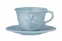 Чайная пара Nuova Cer Аральдо (голубой) 400мл