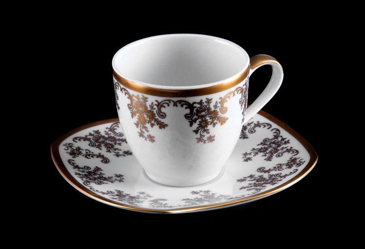 Набор для чая  Bavarian Porcelain Стемпл софт на 6 персон (12 предметов)