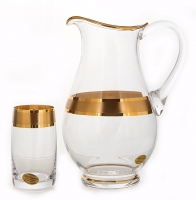 Набор для воды Union Glass Золотая дорожка Идеал на 6 персон (7 предметов)