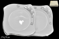 Набор тарелок Lenardi серия Givenchi Platinum 2шт 25см 62295