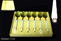 Подарочный набор чайных ложек Lenardi Kristal de Lux 6шт