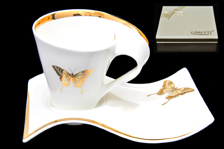 СКИДКА! Чайный набор Lenardi серия Золотая бабочка 200мл
