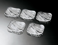 Набор тарелок Soga Glass Стардаст 14,5х14,5см 5шт