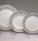 Набор тарелок Japonica Барокко на 6 персон (18 предметов) EMGD-8252GY-2
