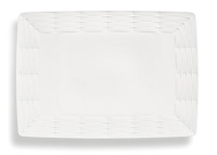 Блюдо прямоугольное Lenox Праздник 365, плетение (белый) 35см