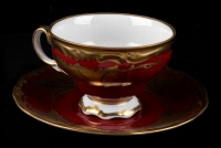 Набор чашек для чая Weimar Porzellan Кленовый лист красный 8020 210мл 6шт 52998
