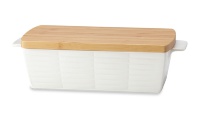Контейнер для хранения Lenox Праздник 365, плетение (белый) 24см с крышкой