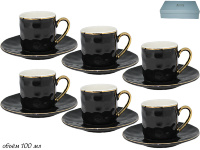 Набор кофейных пар Lenardi на 6 персон (12 предметов) 181-057
