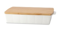 Контейнер для хранения Lenox Праздник 365, плетение (белый) 33см с крышкой