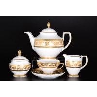 Чайный сервиз Falkenporzellan Imperial Crem Gold на 6 персон (17 предметов)